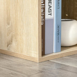 Wyld Haus Nafino Ledi 6-Cube Oak-Effect Storage Bookcase - Freestanding, Matt Finish, 655 X 300 X 975mm - thumbnail 9