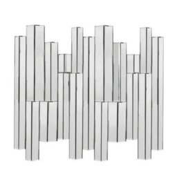 Xample Gallery Almada Silver Mirror 110 X 121.5Cm, Bevelled Glass Wall Mirror, Contemporary Design, Portrait Or Landscape Hanging - thumbnail 5