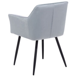 Beliani Set Of 2 Dining Chairs Jasmin Velvet Light Grey - thumbnail 7