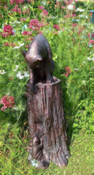 Inspirational Gifting Cat And Mouse Garden Sculpture Resin Ornament - thumbnail 6