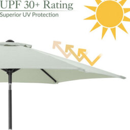 Christow 2.7M Crank And Tilt Parasol With Uv Protection - thumbnail 5