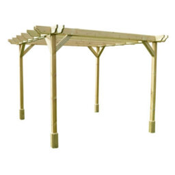 Rutland County Garden Furniture Double Premium Pergola - Wood - L360 X W360 X H270 Cm - Light Green - thumbnail 1