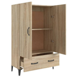 Berkfield Highboard Sonoma Oak 70X31X115 Cm Engineered Wood - thumbnail 7