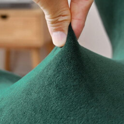 Bar Stool Covers, Chair 1 Piece, Stretchable Covers For Dining Room, Dark Green - thumbnail 5