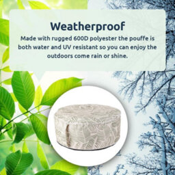 idooka Inflatable Green Fern Outdoor Garden Pouffe - thumbnail 3