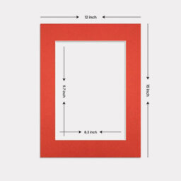 Ak Frames 12X16 Poppy Red Picture Mounts To Fit A4 Aperture Size - Mount Board Only (No Frame Included) - thumbnail 3