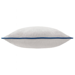 furn. Furn Meridian Velvet Piped Feather Rich Cushion, Silver/navy, 55 X 55Cm - thumbnail 2