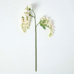 Homescapes Artificial Cream Handcrafted Wisteria Flower Single Stem, 92 Cm - thumbnail 2