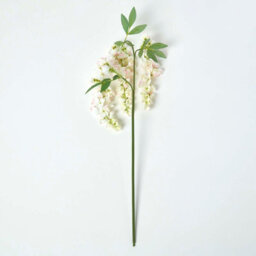 Homescapes Artificial Cream Handcrafted Wisteria Flower Single Stem, 92 Cm - thumbnail 4