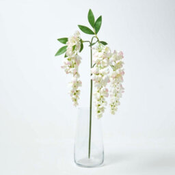 Homescapes Artificial Cream Handcrafted Wisteria Flower Single Stem, 92 Cm - thumbnail 5