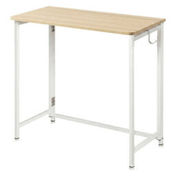 Levede Foldable Table, Small Folding Desk 80 Cm For Spaces, -Thin 7.5 Cm Lightweight Portable Computer Space Saving Writing Home - thumbnail 2