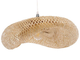 Wyld And Coco Bamboo Pendant Lamp Boho Light, Hand-Made Large Bamboo Shade W80 X D80 X H118Cm - thumbnail 4