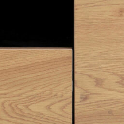 Wyld Haus El Paso Tv Unit, Black Frame With Wild Oak Veneer, 2 Doors 1 Drawer - thumbnail 8