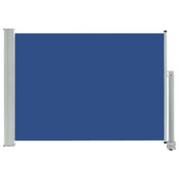 Berkfield Patio Retractable Side Awning 80X300 Cm Blue - thumbnail 2