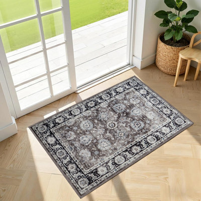 Imperial Rooms Homeware Soft Pile Small Rug Living Room Rugs Anti Slip Doormat Rug Kitchen Rugs Harmony 40X60Cm - image 1