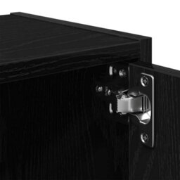 Berkfield Bookcase Black Oak 40X24X102 Cm Engineered Wood - thumbnail 9