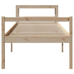 Berkfield Senior Bed With Headboard Without Mattress 75X190 Cm Small Single - thumbnail 4