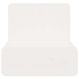 Berkfield Bedside Table White 44 X 32.5 X 40 Cm Solid Pine Wood - thumbnail 6