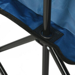 Outsunny 6 Seater Folding Bench Camping Chair With Cup Holder, Blue - thumbnail 8