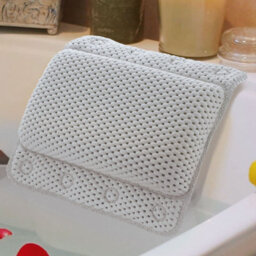 Taylor & Brown Bathtub Pillow - Soft, Non-Slip Cushioned Headrest With 8 Suction Cups, Waterproof For Luxury Home Spa Relaxation