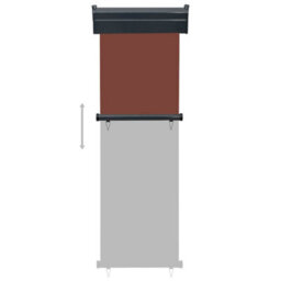 Walplus Balcony Side Awning Garden Sun Shade Canopy Gazebo For Back Door, Porch, Patio 65X250 Cm Brown - thumbnail 5