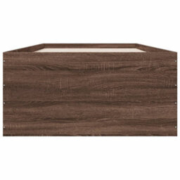 Berkfield Bed Frame Without Mattress Brown Oak 90X190 Cm Single - thumbnail 4
