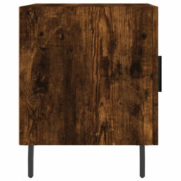 Berkfield Bedside Cabinet Smoked Oak 40X40X50 Cm Engineered Wood - thumbnail 7