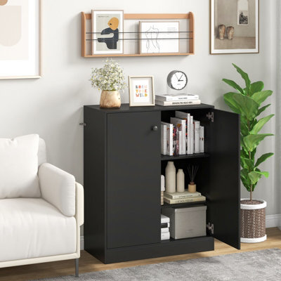 Costway 2-Door Storage Cabinet Buffet Cabinet W/ 3 Shelves Sideboard Kitchen Hallway - image 1