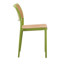 Fusion Living Green Plastic Café Dining Chair - thumbnail 5