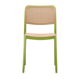 Fusion Living Green Plastic Café Dining Chair - thumbnail 6