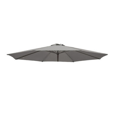 VRUC Replacement Parasol Fabric Umbrella Canopy Cover For 2.7M 8 Arm Parasols Grey - image 1