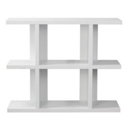 Urbn-Living Urbnliving Height 73.5Cm Avalon 3 Tier Wooden Bookcase Living Room Modern Display Shelves Colour White Storage Unit Divider - thumbnail 3