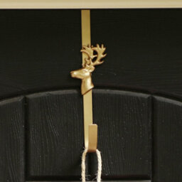 Dibor 36Cm Cinnamon Pine Front Door Christmas Wreath With Deer Wreath Hanger - thumbnail 5