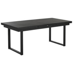 Beliani Garden Dining Set 8 Seater Valcanetto/taviano Black Metal With Cushions - thumbnail 6