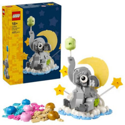 Lego Baby Elephant In The Sky - Building Set For Adults - Model Kit W / Animal Figure & Accessories Room Decor - Newborn Gift