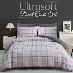 Pamposh Super King Duvet Set Brushed Microfiber Super King Duvet Cover Hypoallergenic With Zipper Closure For All Seasons - thumbnail 1