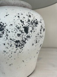 Downton Interiors Stone Effect Ceramic Table Lamp With Plain Shade - thumbnail 3