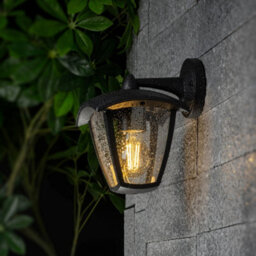 CGC Lighting Cgc Violet Black Outdoor Garden Porch Patio Wall Lantern Light - thumbnail 2