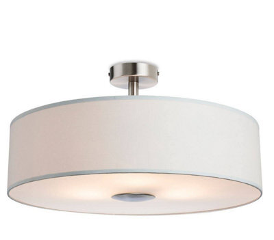Luminosa Lighting Luminosa Madison 3 Light Semi Flush Light Cream, E27