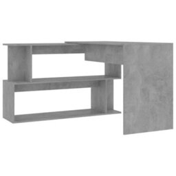 Vidaxl Corner Desk Concrete Grey 200X50X76 Cm Engineered Wood - thumbnail 5
