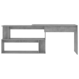 Vidaxl Corner Desk Concrete Grey 200X50X76 Cm Engineered Wood - thumbnail 4