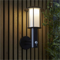 Loops Outdoor Matt Black Wall Light - White Pc Shade - Solar Powered Lamp - Step Dimmable 1.7W Led (Smd 2835) Warm White - thumbnail 3