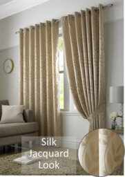 Luxury Living Tivoli Eyelet Ring Top Curtains Latte - thumbnail 2