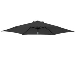 Rinse Bathrooms Black Replacement Parasol Canopy Replacement Parasol Cover Fabric For Garden Umbrella 2.5M 6 Arm