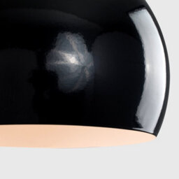 Valuelights Arco Gloss Black Ceiling Shade And Bulb (D)20Cm - thumbnail 4