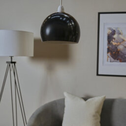 Valuelights Arco Gloss Black Ceiling Shade And Bulb (D)20Cm - thumbnail 7
