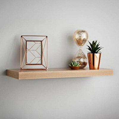 Spot On Dealz Floating Wall Shelves Modern Rustic Wood Shelves With Invisible Mounting Brackets, - image 1
