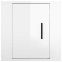 Berkfield Wall Mounted Tv Cabinet High Gloss White 40X34,5X40 Cm - thumbnail 5
