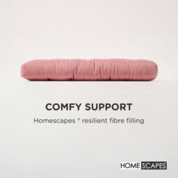 Homescapes Pink Velvet Seat Pad Or Dining Chair Cushion 40 X 40 Cm Cotton Quilted Chair Pad For Indoor & Outdoor - thumbnail 5