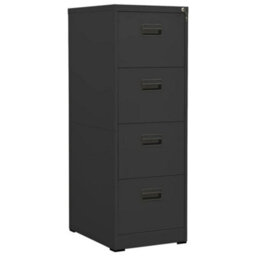 Vidaxl Filing Cabinet Anthracite 46X62X133 Cm Steel - thumbnail 1